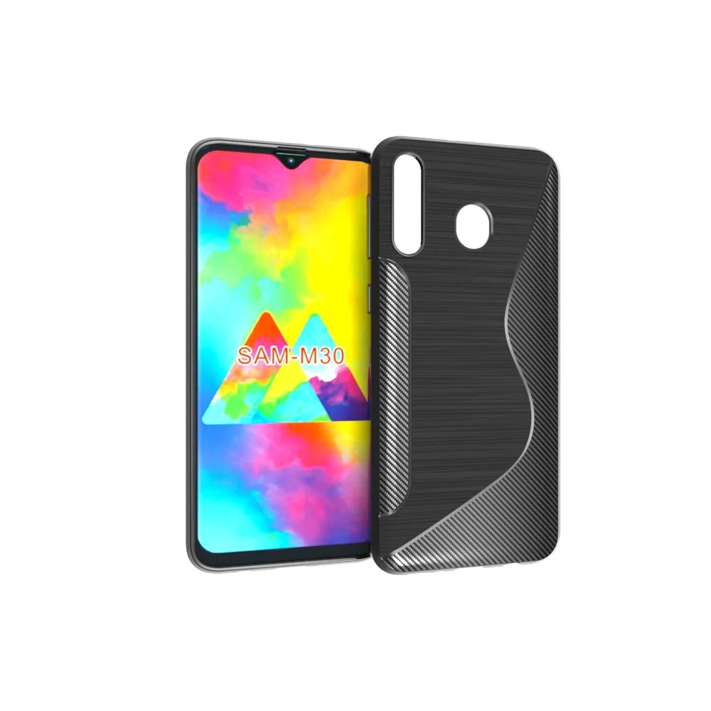 

50pcs/lot For Samsung A40S Pure Color NS line TPU Phone Back Cover Case For Samsung Galaxy M30