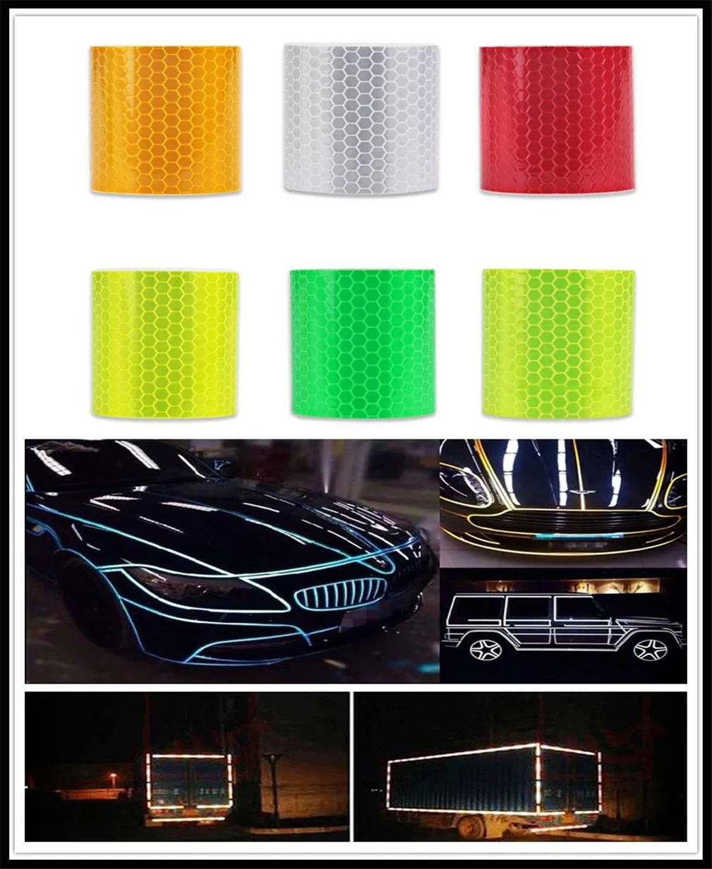 

Car Accessories Reflective Sticker Decal Warning Tape Film for BMW X7 X1 M760Li 740Le iX3 i3s i3 635d 120d 120i