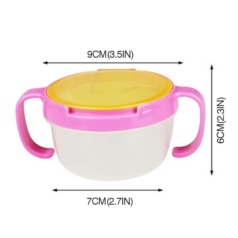 Детские чашка для закусок для детей еда хранения миски Детские анти разлив 360 повернуть Детские Твердые тарелка для Кормление посуда