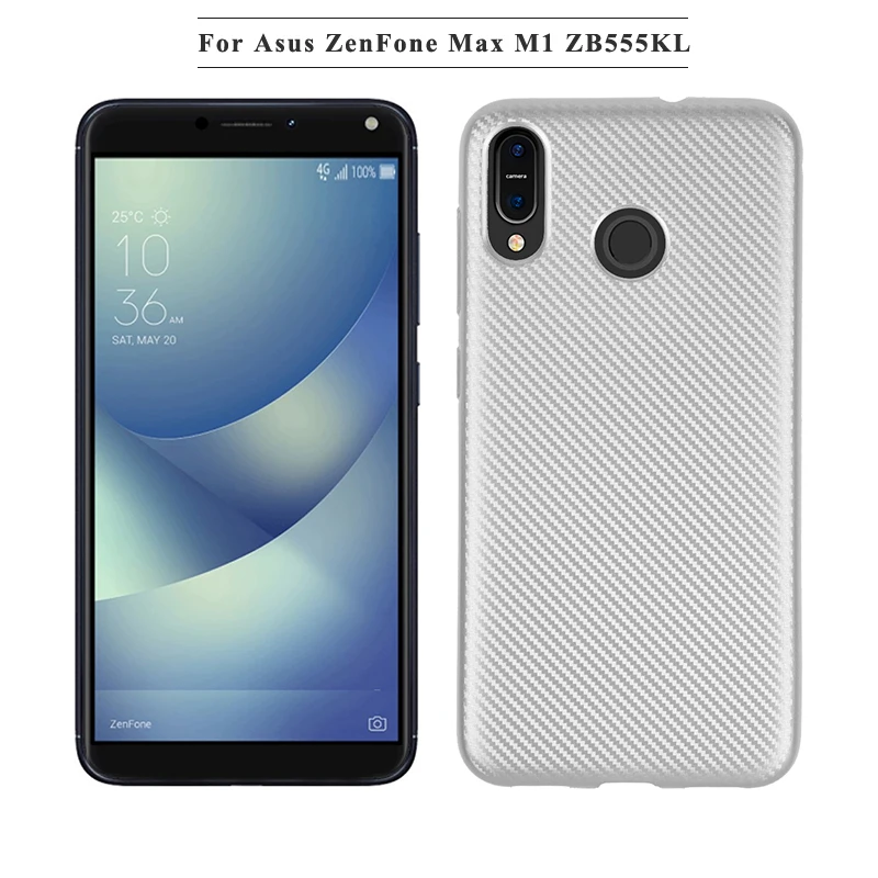 carbon fiber silicone case zenfone max m1 zb555kl (9)