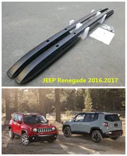 Для Джип Ренегат 2016.2017 крыша Стойки Авто Чемодан стойки Высокое качество Новый Алюминий винт Установка автомобиля Интимные аксессуары