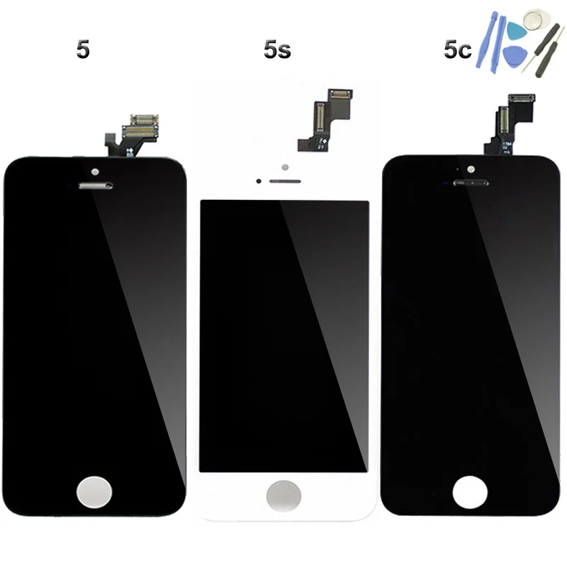 lcd touch screen replacement digitizer assembly for iphone 5 black supplier