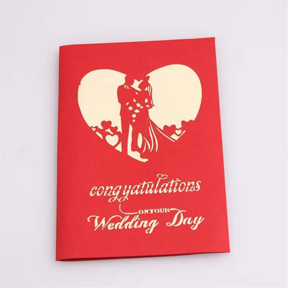 Pcs New D Laser Cut Stereoscopic Bride Groom Promise Handmade Wedding Greeting Invitations Card Envelope In Cards Invitations From Home Garden On Pcs New D Laser Cut Stereoscopic Bride Groom Promise Handmade Wedding Greeting Invitations Card Envelope In Cards Invitations From Home Garden On