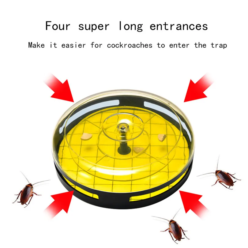 

New Reusable Cockroach Trap Cockroach Bait Box Catcher Efficient Bug Catcher Pest Control mosquito killer skrten #4J21