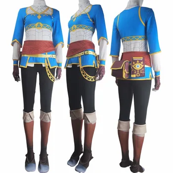 

Women's Legend of Zelda Breath of the Wild Princess Zelda cosplay halloween make-up costume outfit christmas birthday fancy gift