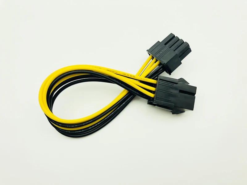 5 шт. 6 контактный кабель Feamle для 8 штырьков PCI Express питания видеокарты ЦП 6Pin 8Pin PCIE