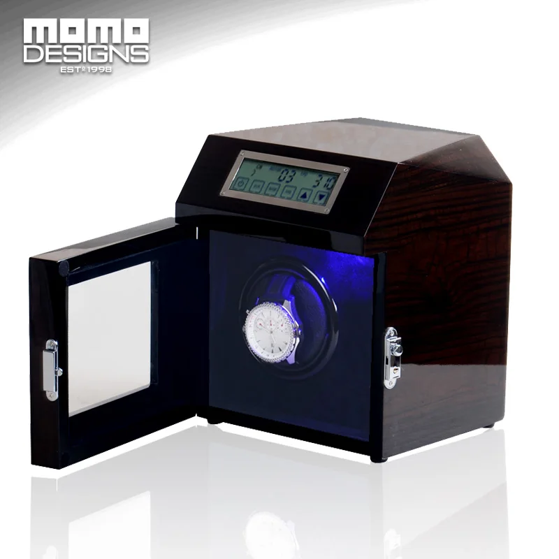 

Single slot automatic watch winder luxury wood storage box New style watch winder LED light Motor winder display