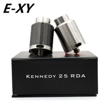 E-XY Новая Кеннеди 25 1:1 RDA Rebuildable Распылитель 25 мм Диаметр широкий потека rda против Кеннеди 22 Электронной Сигареты Box Мод Испаритель