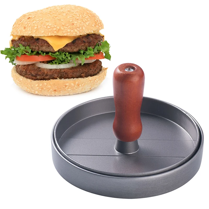 Алюминиевый бургер, пресс для гамбургера производитель для чучела гамбургеров, слайдеры и фунтовые пирожки антипригарная форма для пирожных барбекю гриль аксессуары