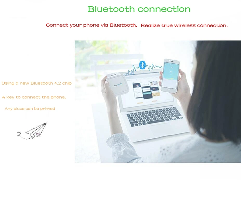 MEMOBIRD G3 GO Портативный принтер наклеек+ 3 рулона наклейки Bluetooth 4,2 беспроводной мини телефон фото USB карманный принтер JEPOD