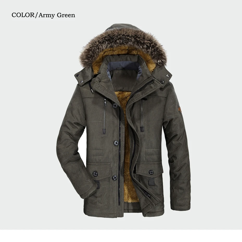 Зимние пальто, новинка, мужская куртка, плюс бархат, утолщенная, теплая, ветрозащитная куртка, мужская повседневная куртка с капюшоном, Мужская брендовая одежда, 6XL ML036