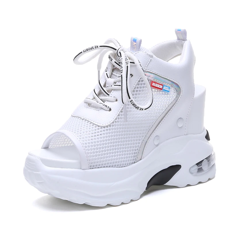 New Arrival 2019 Summer Platform Sandals Women 10 CM Wedges Thick Bottom Casual Shoes Comfortable White Lace-Up Sandals Sneakers New Arrival 2019 Summer Platform Sandals Women 10 CM Wedges Thick Bottom Casual Shoes Comfortable White Lace-Up Sandals Sneakers