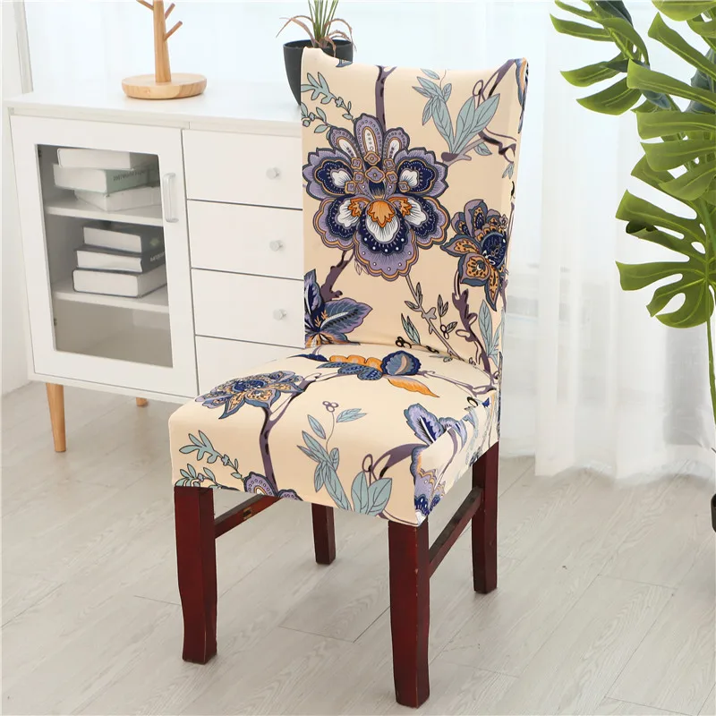 Чехлы на стулья из спандекса для свадьбы, столовой, офиса, банкета, эластичные чехлы на стулья - Цвет: colour1