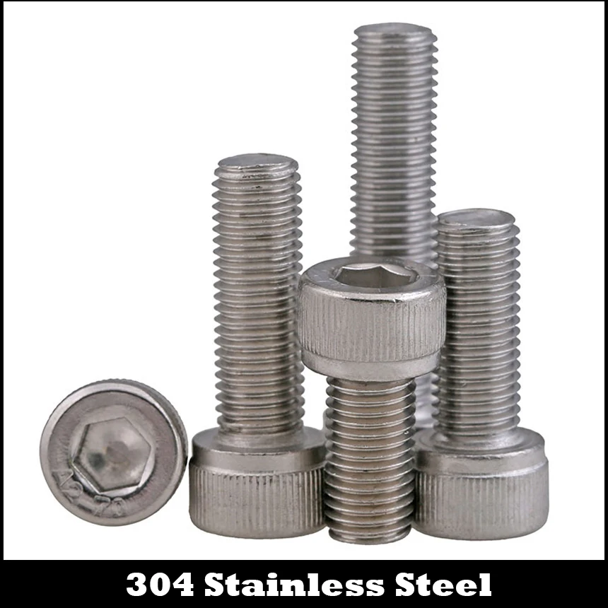 M10 M10*1.25*30/35/40 M10x1.25*30/35/40 304 Stainless Steel Allen Head Screw Hex Hexagon Socket