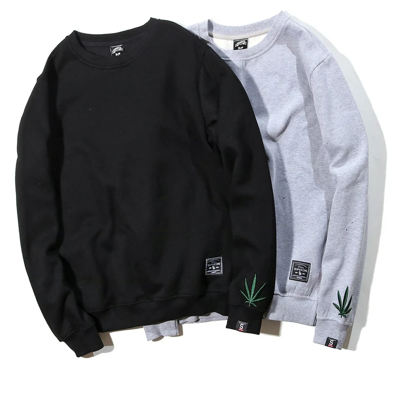 Flower Cotton O Neck Sweatshirts Men Weed Leaf NO Smoking Hip Hop Vintage Classic Justin Bieber Hoodie Men Cloth 2019