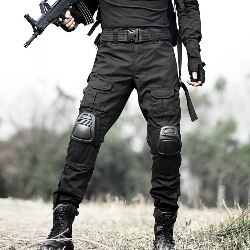  Tactical Pants Military Cargo Pants Men Knee Pad SWAT Army Airsoft Camouflage Clothes Hunter Field 