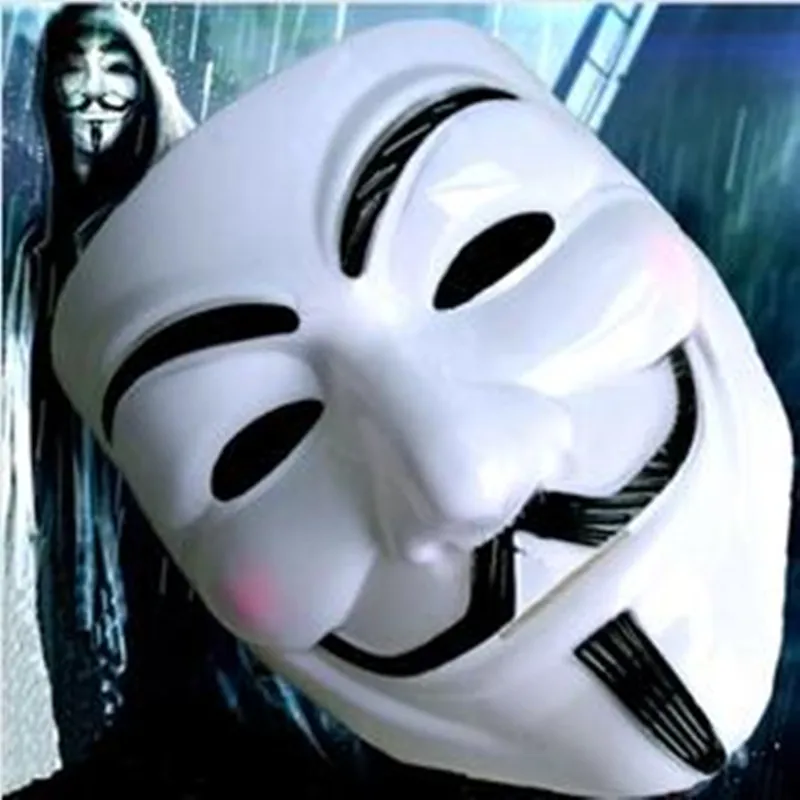 

100PCS/LOT 20*16CM V For Vendetta Anonymous Guy Fawkes The Mask Halloween Cosplay Masks Hot Selling