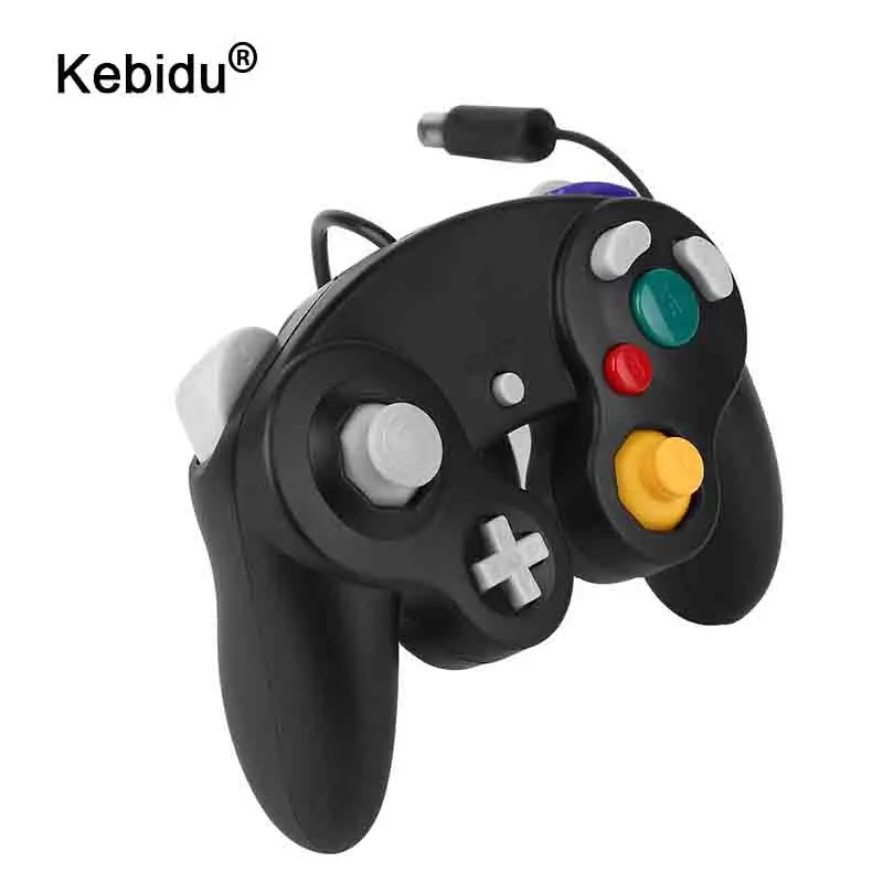 

kebidu USB Wired Gmaepad Controller Joypad 2 thumb stick Joystick For Nintendo for Wii & GameCube Gamepads For Computer Game