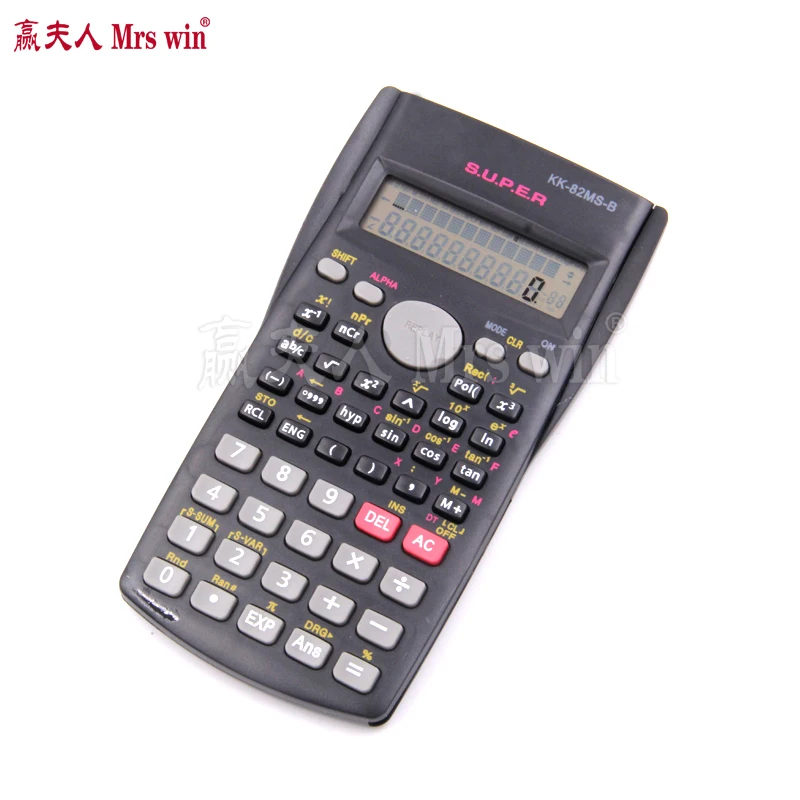 1pcs handheld multi function 2 line display scientific multi calculator