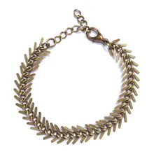 Простой латунный браслет в форме позвоночника для мужчин и женщин, один размер, подходит для всех латунных браслетов для мужчин, горячая распродажа, браслет-цепочка на позвоночнике