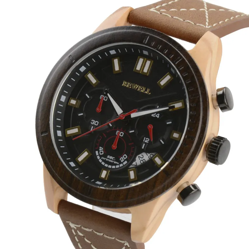 BEWELL WOODEN WATCH