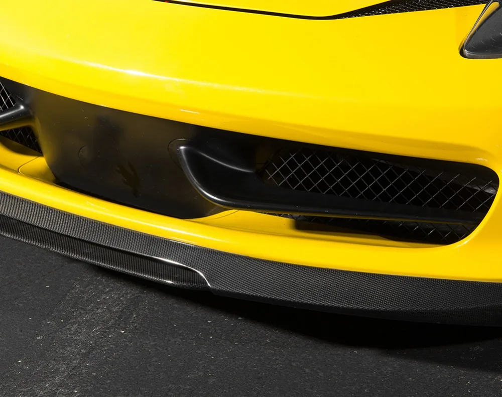 Carbon Fiber Car Front Bumper Lip Spoiler Ahead Bumper guard Case v style For Ferrari 458 Coupe 2011 2012 2013 Car Tuning Parts 21 - Racext f3
