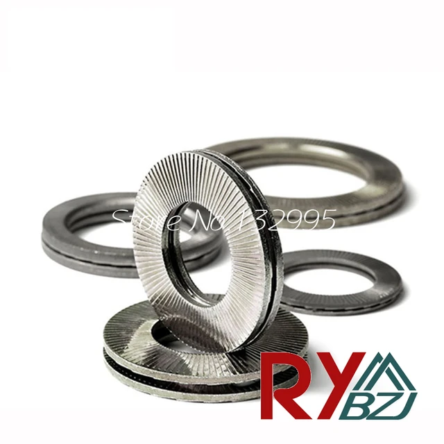 10pairs/lot DIN25201 Nordlock washer two fold locking washers Stainless