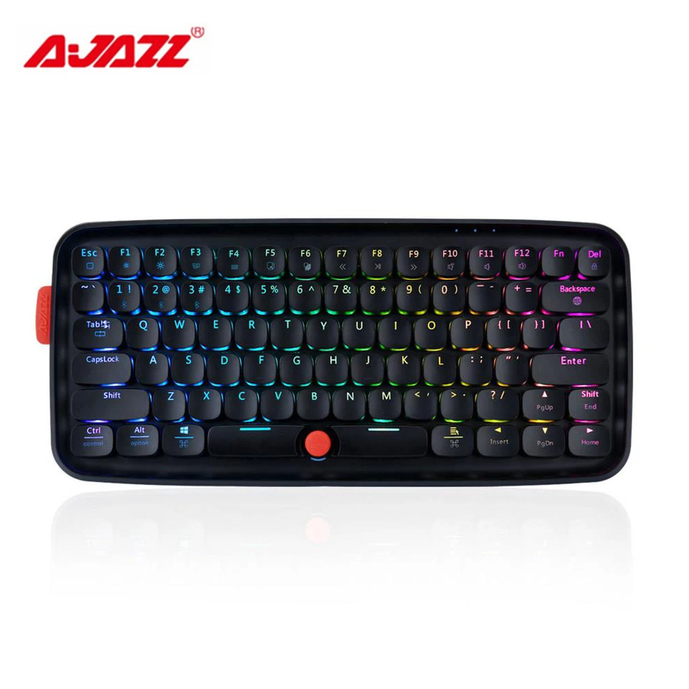 Ajazz ZERO Bluetooth беспроводной Двухрежимная механическая клавиатура 79 ключ RGB
