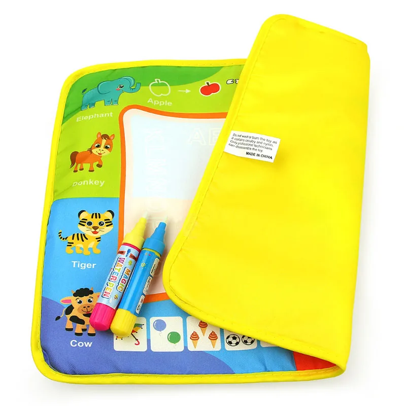 Children Magic Water Drawing Mat with Rainbow Color Swatches Water Painting Board Gift for Kids YJS Dropship