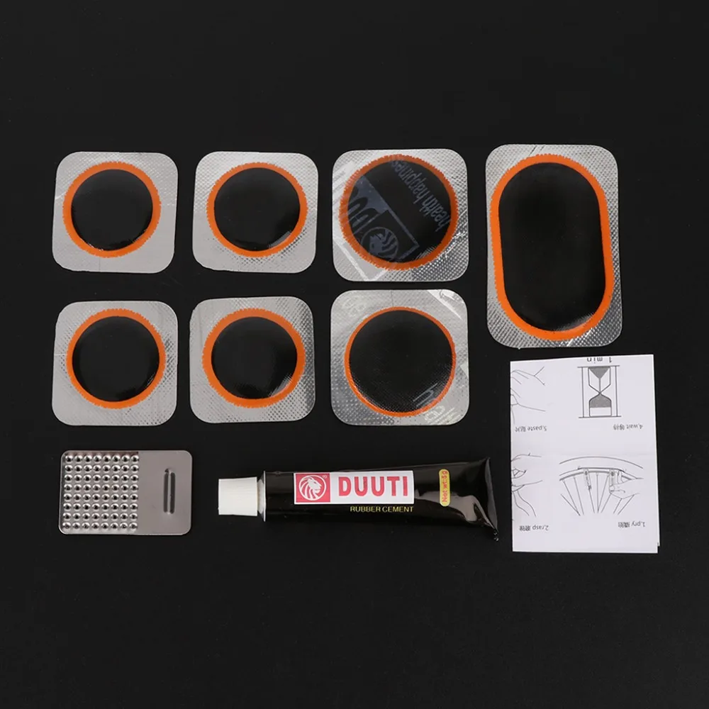 

1 Set Bicycle Tire Repair Tool Portable Kit With Transparent with Box Case Accessory