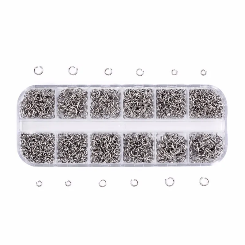 

Mixed 304 stainless steel Open Jump Rings For Jewelry DIY Making 4~6mm in diameter;0.7~0.8mm thick;2.6~4.4mm inner diameter F60