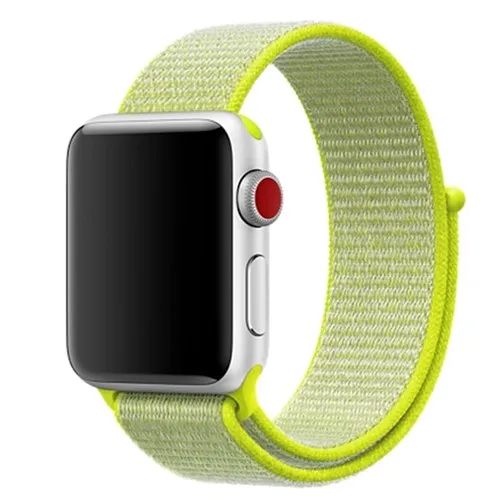 Ремешок для apple watch band sport loop apple watch 5 4 3 band 44 мм 40 мм iwatch 5 4 42 мм 38 мм correa нейлоновый браслет pulseira nato - Цвет ремешка: flash light