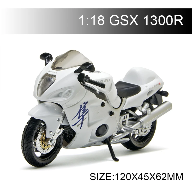 

Maisto 1:18 Motorcycle Model Suzuki GSX1300R Model bike Alloy Motorcycle Model Motor Bike Miniature Race Toy For Gift Collection