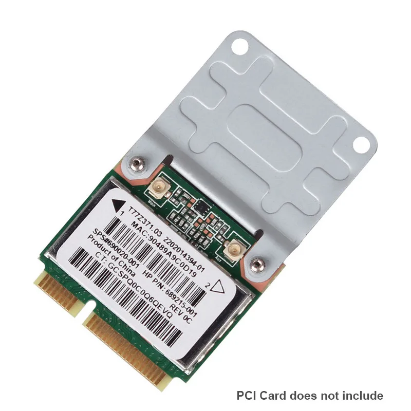 5Pcs Wireless Wifi Mini PCI-E Half To Full Size Card Bracket Adapter+20 Screw HK 