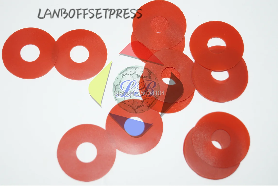LANBOFFSETPRESS 300 шт. красная присоска 38x13x1 мм