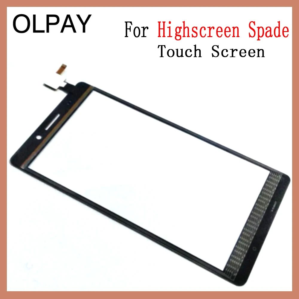 OLPYA 5,5 ''мобильный сенсорный экран для телефона для Highscreen плоский сенсорный экран стекло дигитайзер панель объектив сенсор стекло Бесплатный клей