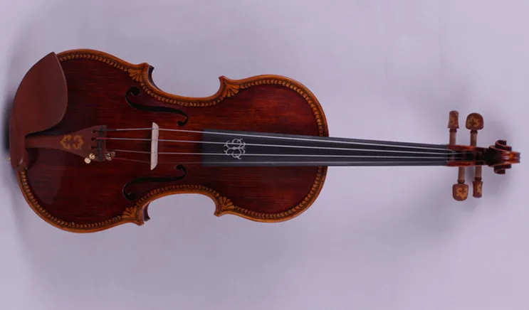 

101# 4 string 4/4 Violin Ebony parts Flame Maple Back Antique Varnish Spruce Master