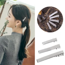 50 шт. плоские одиночные зубцы Крокодил Зажимы DIY заколка зубы заколки для волос