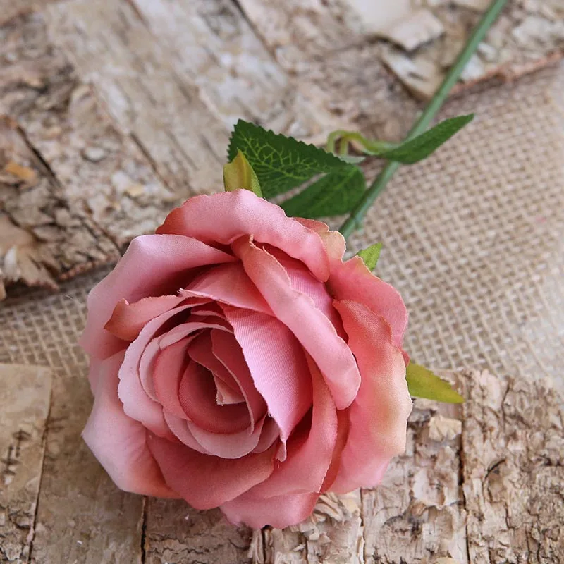 30 см Искусственный цветок 8 см диаметр искусственная фланелевая роза DIY цветок настенный домашний свадебный банкет Рождественское украшение