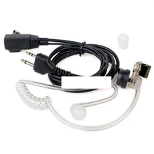10 xбезопасность наушник/гарнитура микрофон PTT 2 Pin Covert акустическая Воздушная трубка для Midland двухстороннее радио GXT1050VP4 LXT535VP3 LXT490