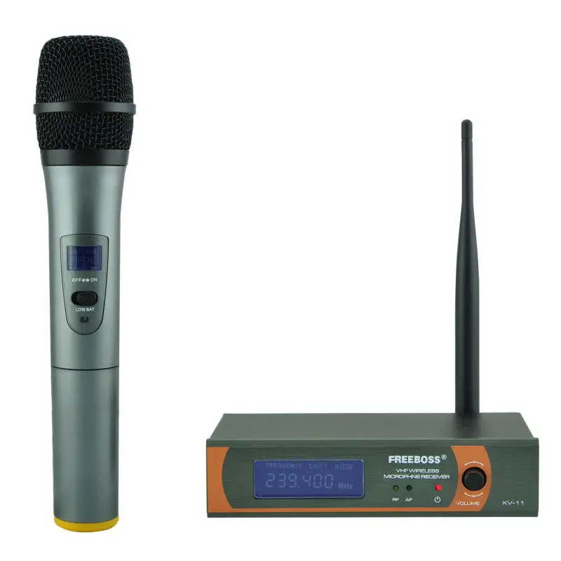 Freeboss KV 11 VHF одиночный Ручной беспроводной микрофон односторонний ручной для