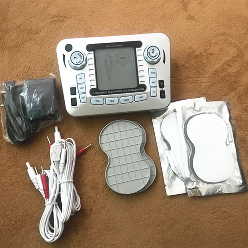 Electronic Pulse Massager Tens Ems Machine massager electrical nerve muscle stimulator Acupuncture Fat Burner Pain Relief (14)