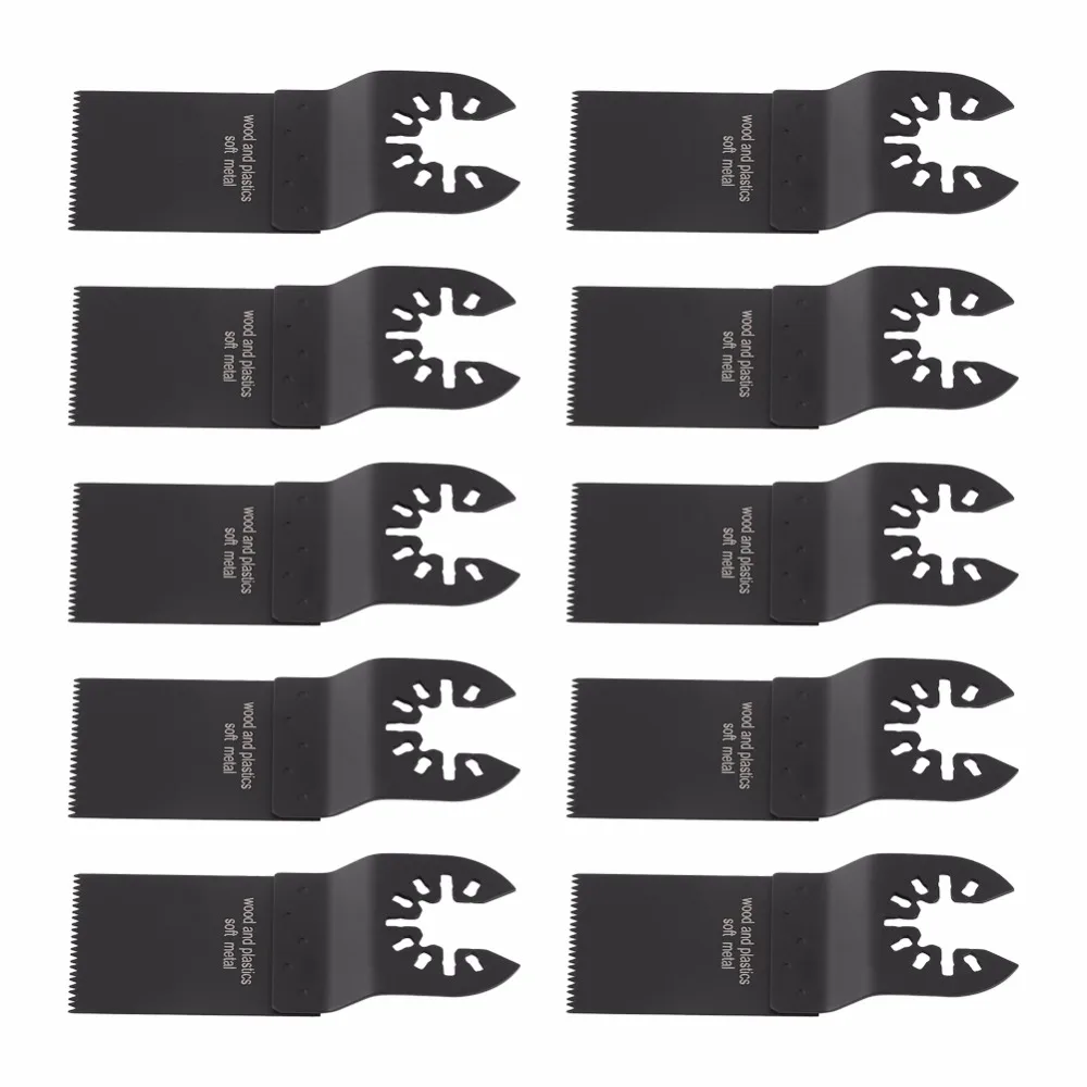 

10Pcs/set 35mm Universal HCS Oscillating Multi Tool Saw Blades for Metal Wood Cutting Woodworking Cutter for Power Tools