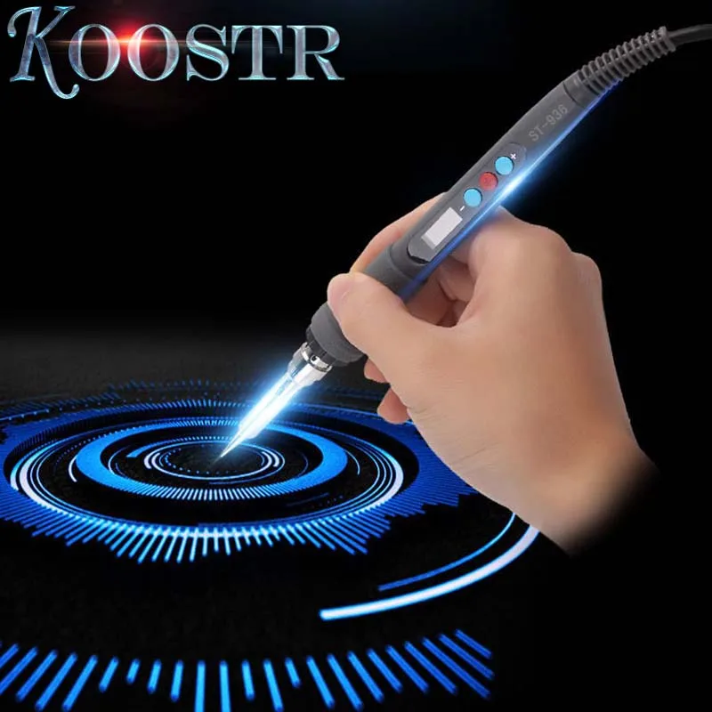 

ST 936 60W LED Digital Adjustable Electric Soldering Iron Constant temperature Soldering Station Iron Rework Welding Gun Tool