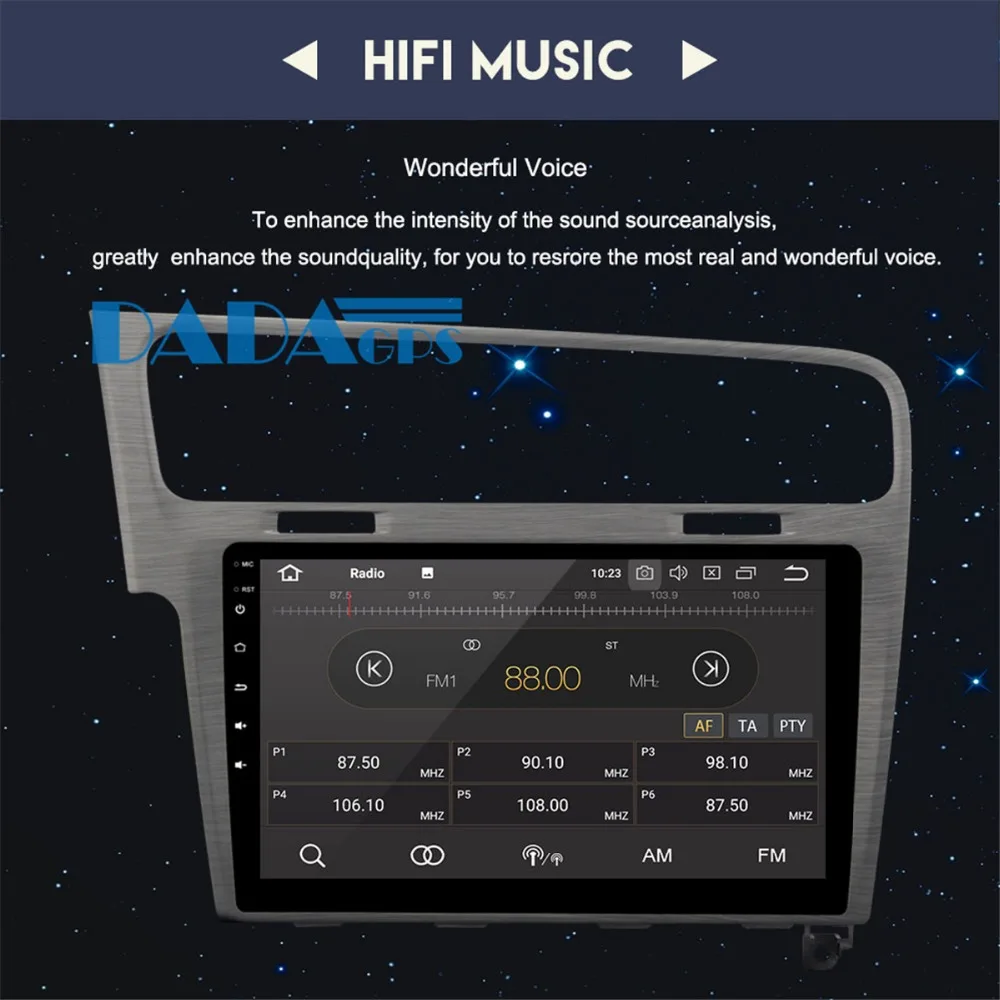 Excellent 10.2inch Big Screen Android Car GPS Navigation DVD Player For Volkswagen VW GOLF 7 2013 2014 2015 2016 SATNAV Car Stereo FreeMap 4