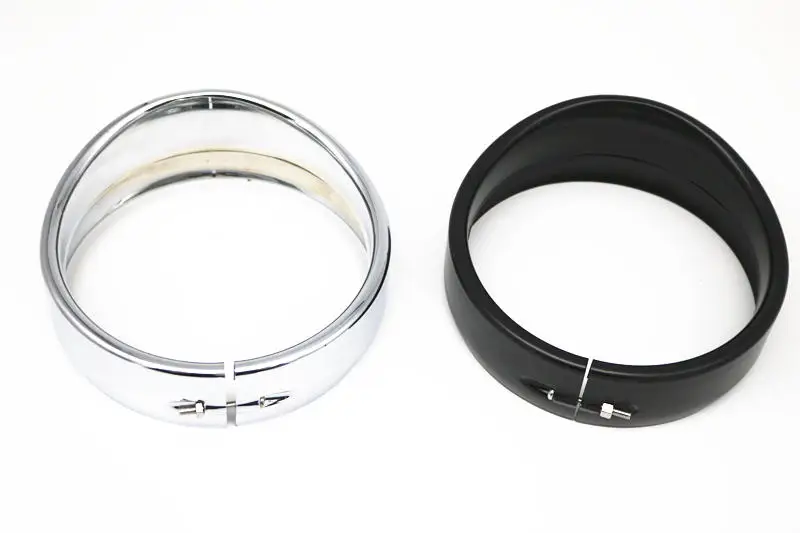 

5.75" 5 3/4 in. Visor Style Headlamp Trim Ring 69735-05 for Harley Sportster 883 XL883 1200 Low XL1200L Dyna Softail Iron 883 XL