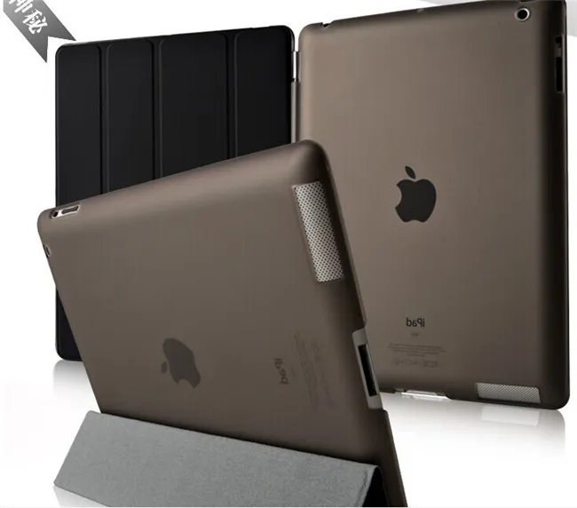 Модный Дизайн Магнитный смарт-чехол + Кристалл Жесткий Чехол для Apple ipad 4 3 2 для ipad 4 ipad 3 ipad 2 Чехол