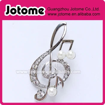 

Silver Music Treble Clef Broach Wedding Bridal Bouquet Brooches Boutonniere DIY Jewelry Silver Broach 2"H* 1.125"W
