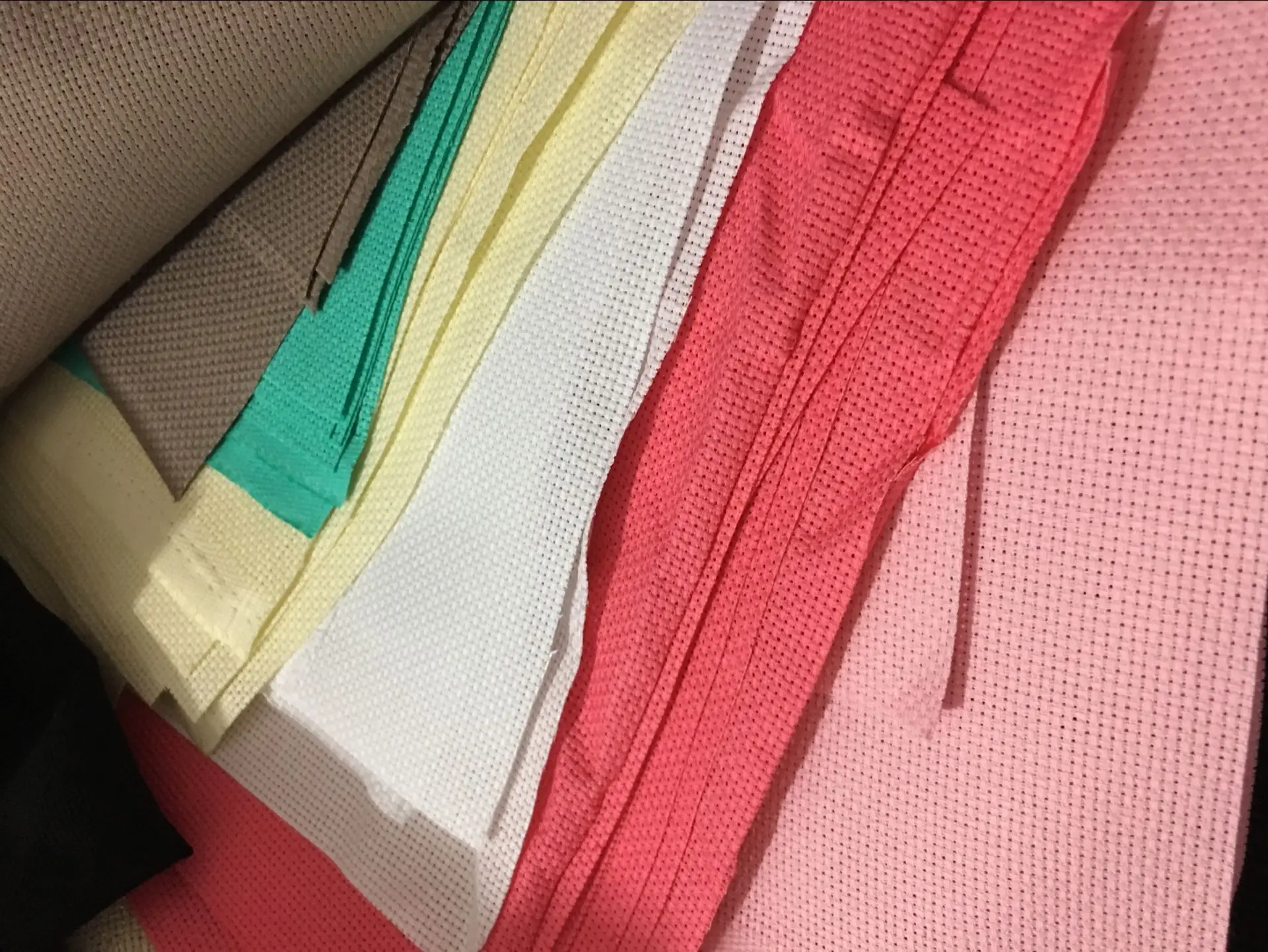 

oneroom different size Aida different colors 11CT cross stitch fabric canvas DIY handmade needlework sewing craft