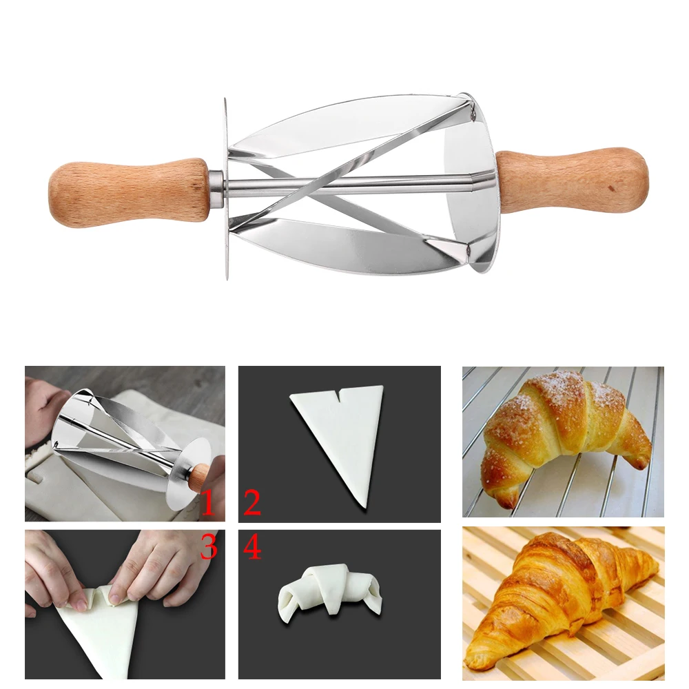 Нож для резки теста круассан хлебопеченья резак печенья кухонный DIY инструмент